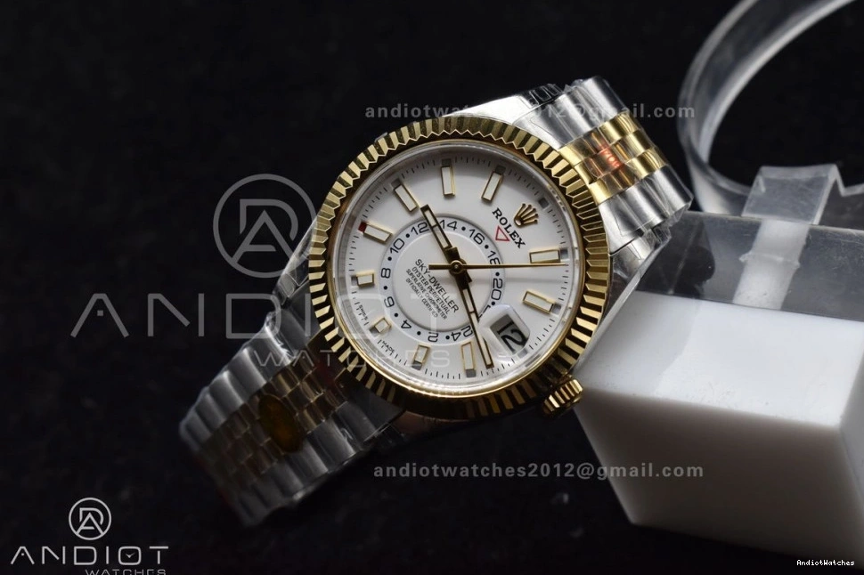 A23J Edition Bracelet Dial YG YG SS SS EasyCare Noob Skydweller White 1113 Best On 0104